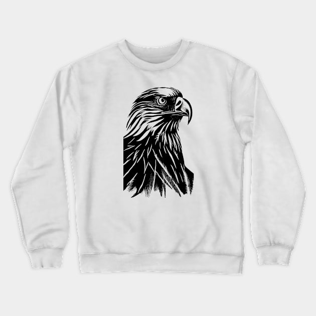 Eagle portrait Crewneck Sweatshirt by Gaspar Avila